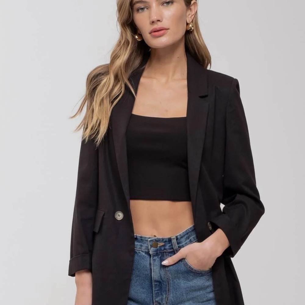 Blu Pepper Classic Black Blazer